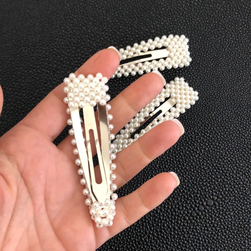 3/$24 Oversized Pearl Barrette Large Hair clip - Picture 8 of 8